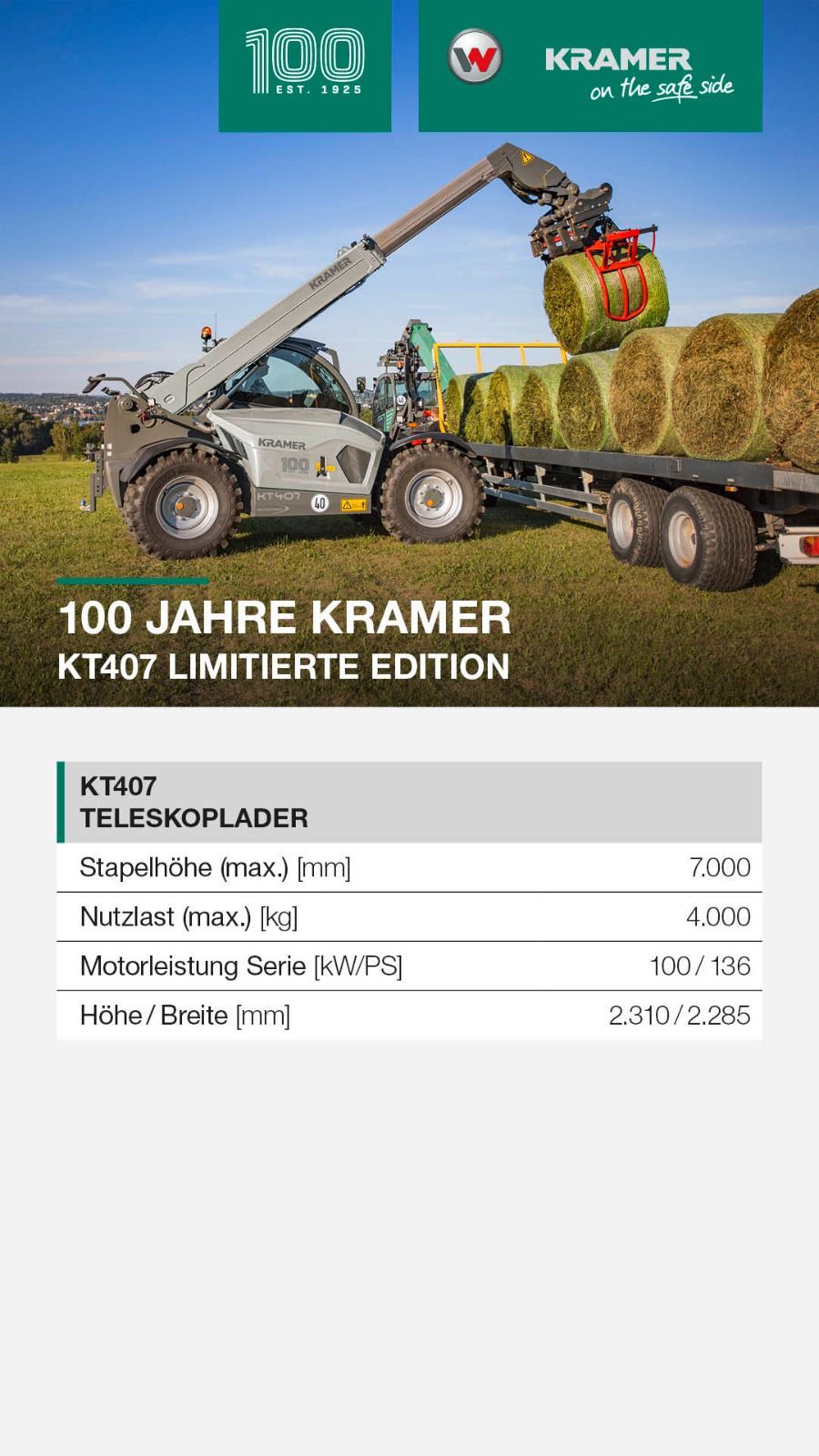 100JahreKramer_KT407_Daten
